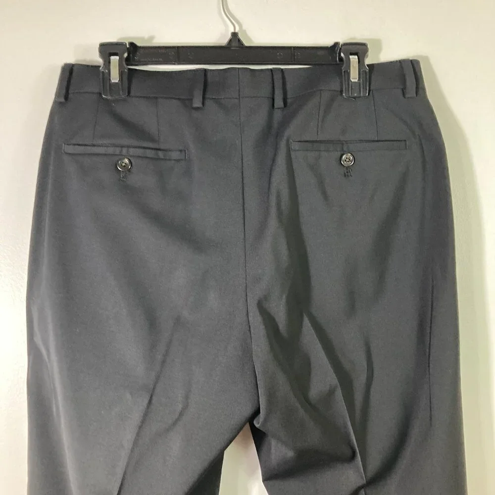 Mens Lauren Ralph Lauren Green Label Wool Blend Dress Pants Black 32 x 32‎ #2